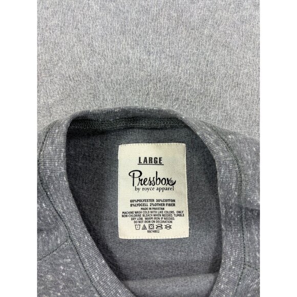 Texas Longhorns Pressbox Campus Crew Sweatshirt (Women's Large) Gray - Picture 3 of 12